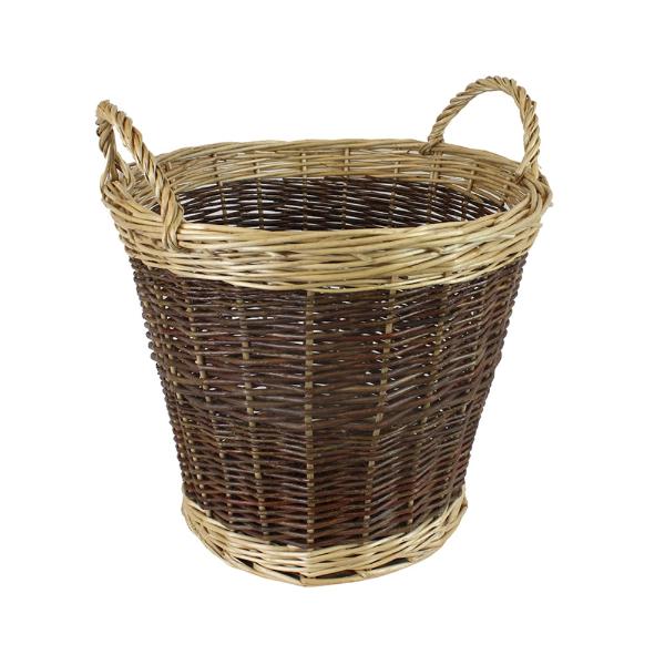 Medium Two Tone Willow Log Basket