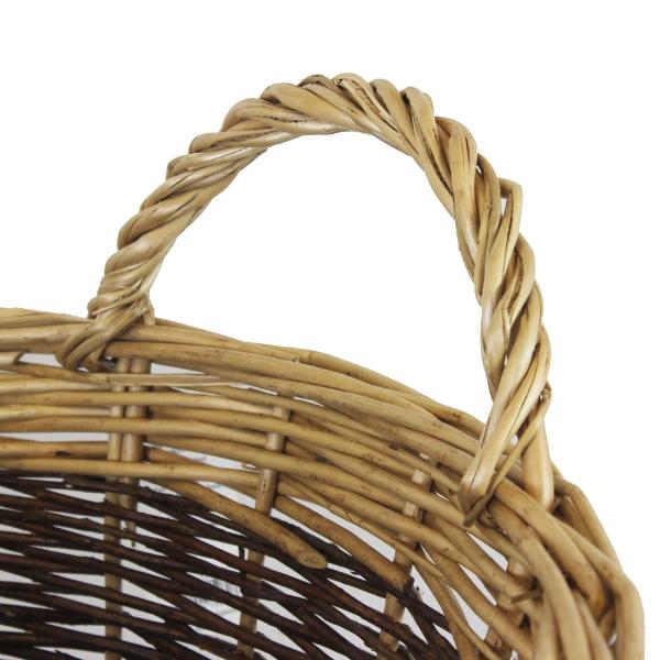 Medium Two Tone Willow Log Basket