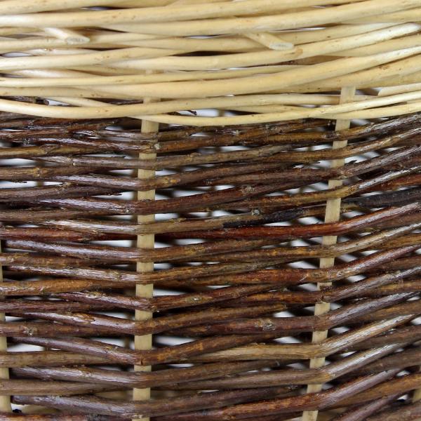 Medium Two Tone Willow Log Basket