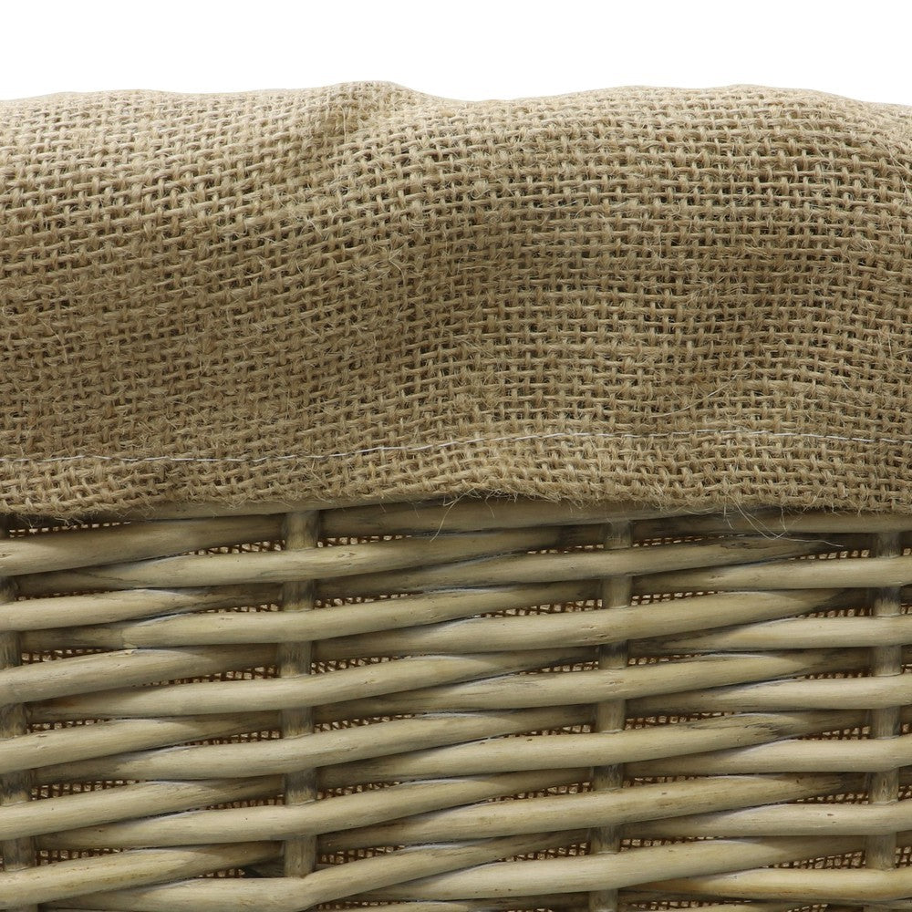 Rectangle Lined Log Basket