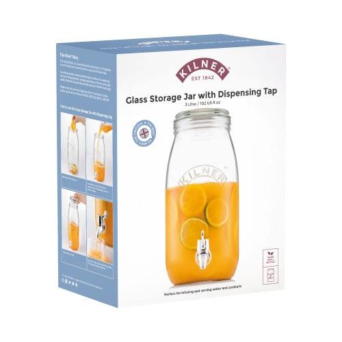 Kilner Drinks Dispenser 3 Litre In Gift Box