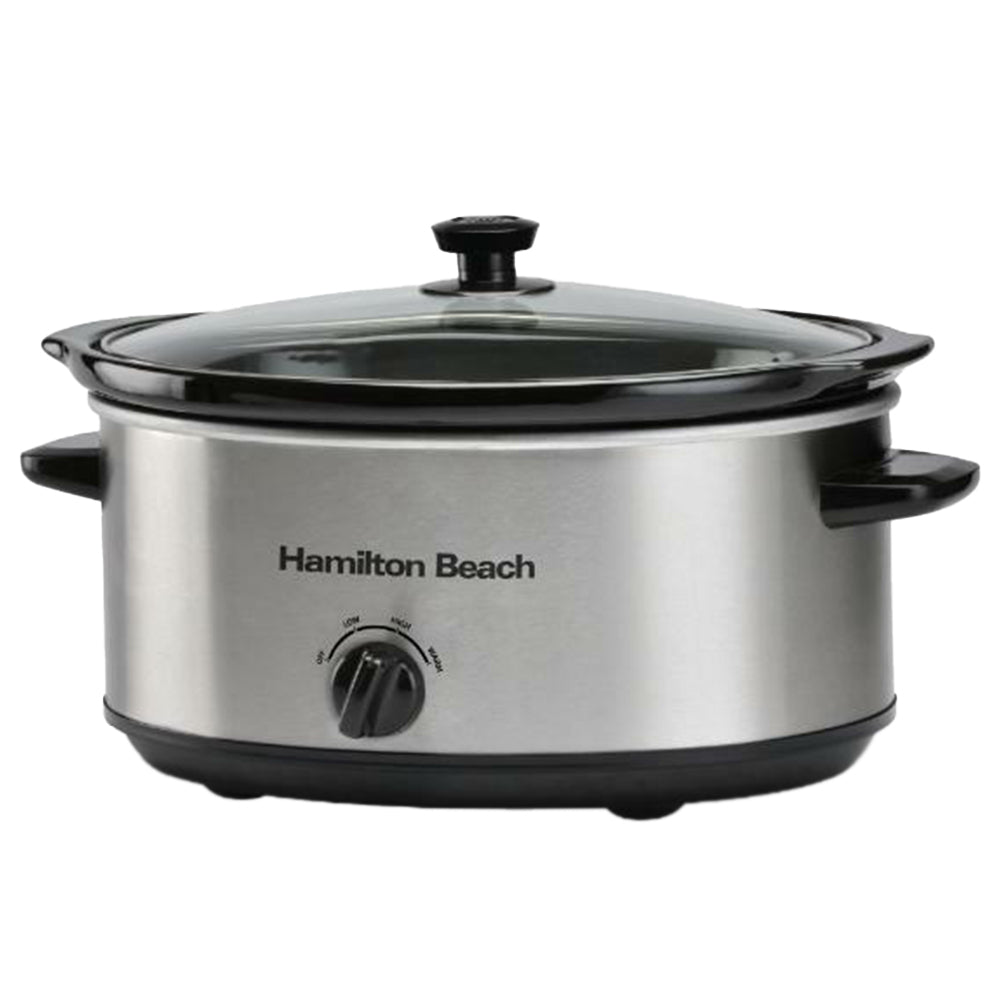 HamiltonBeach 6.5L Silver Slow Cooker