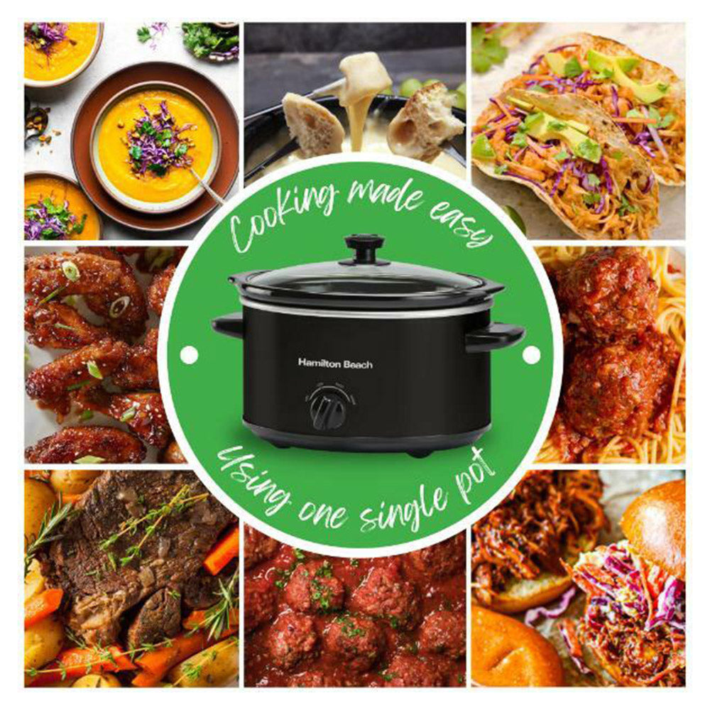 HamiltonBeach 3.5L Black Slow Cooker