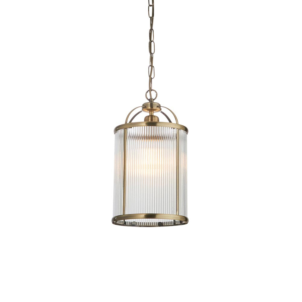 Endon Lambeth Ribbed Pendant