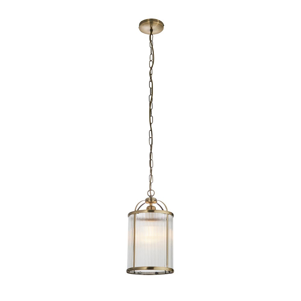 Endon Lambeth Ribbed Pendant