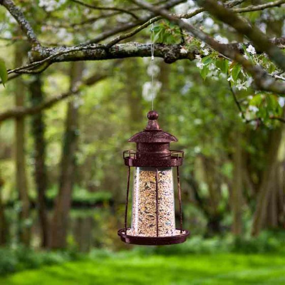 Lighthouse Bird Seed Feeder