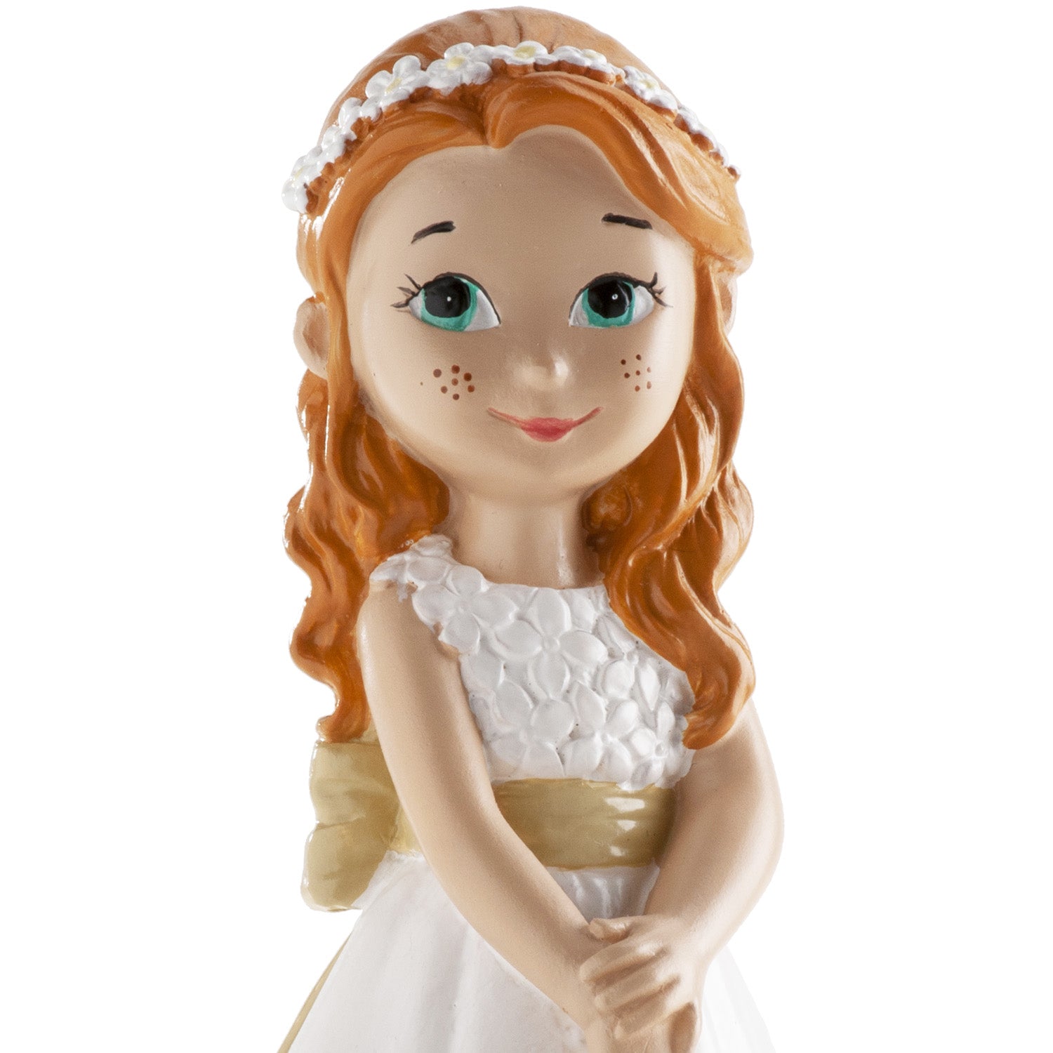 Communion Barefoot Girl Cake Topper 13cm