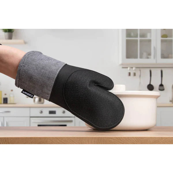 Cuisinart Silicone Oven Mitt - Herringbone Charcoal