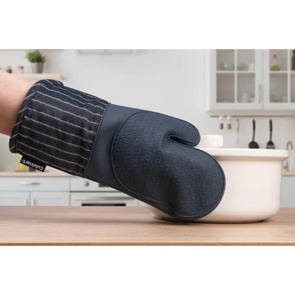 Cuisinart Silicone Oven Mitt - Denim Pin Stripe