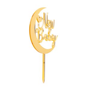 Cake Topper New Baby Golden Moon