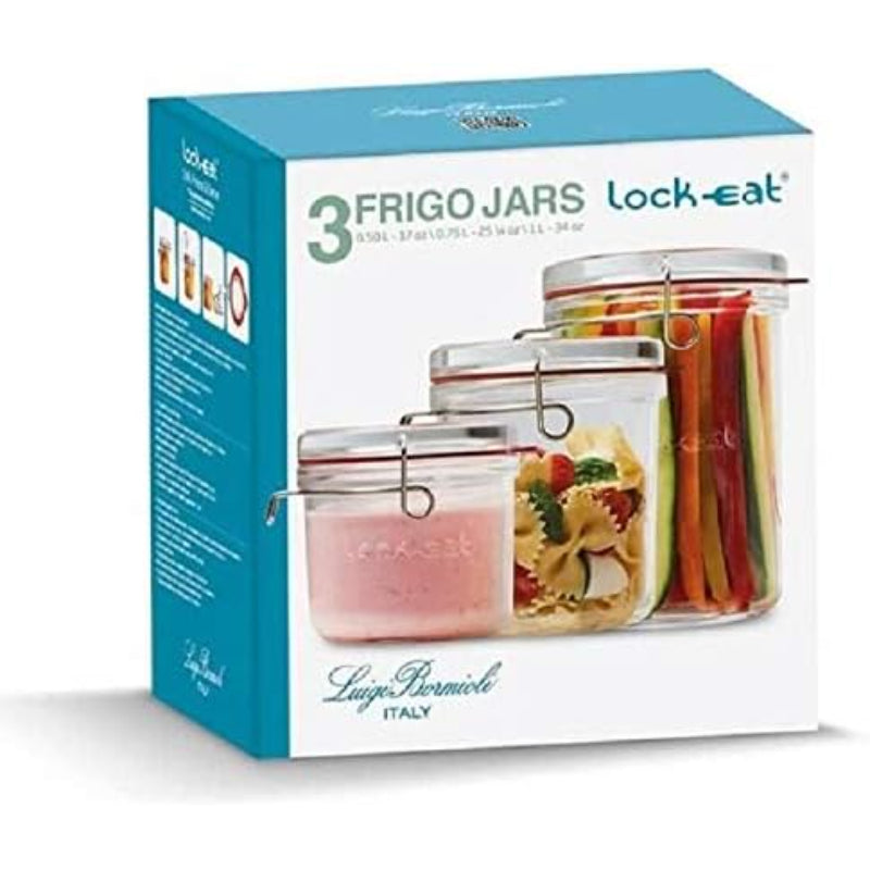 Luigi Bormioli Lock-Eat Frigo Jar Set of 3