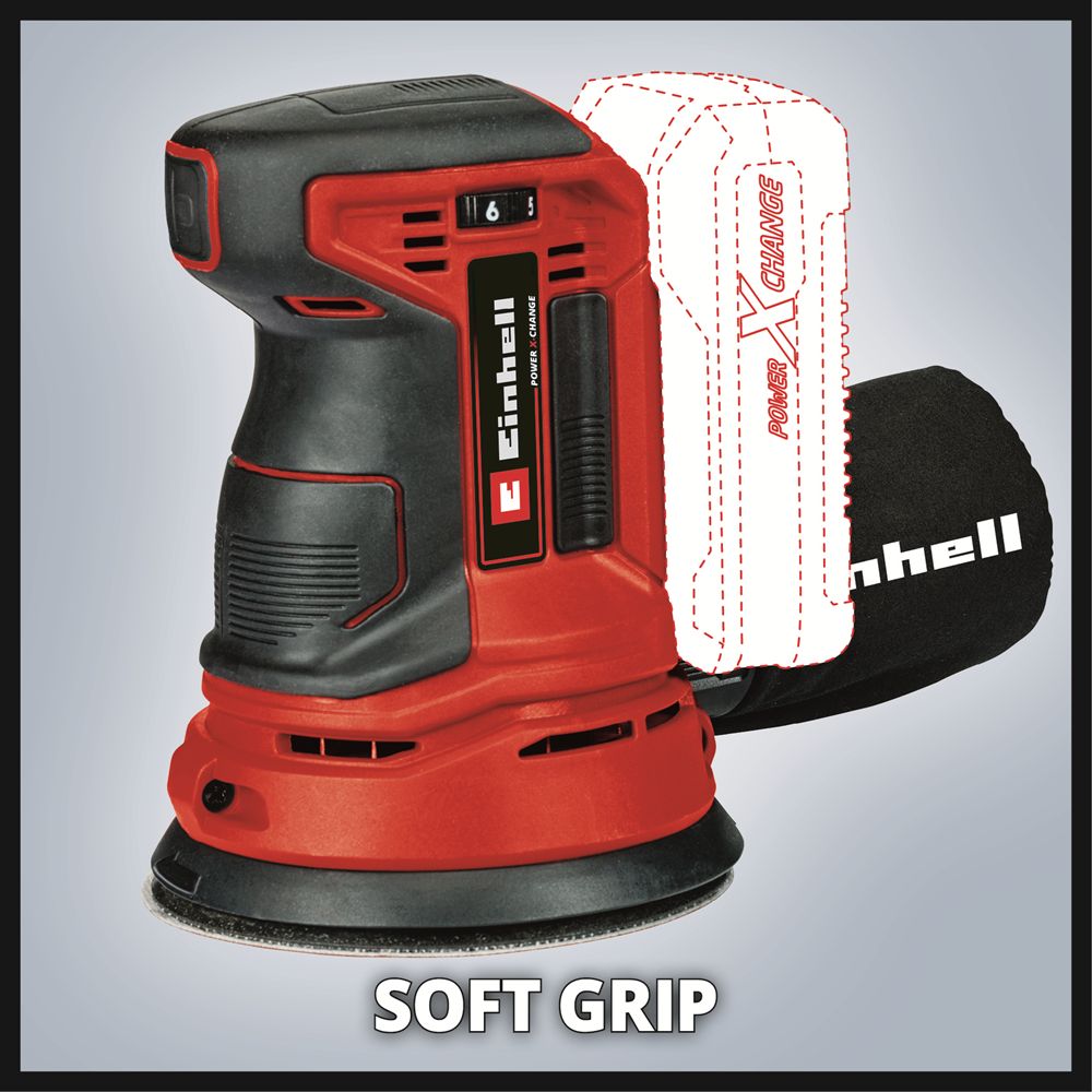 Einhell Power X-Change 18V Cordless 125mm Rotating Sander - Bare