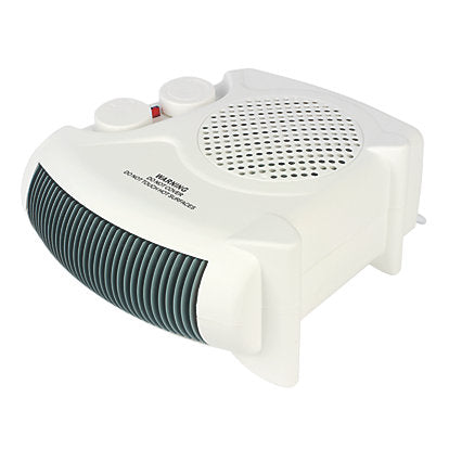 Essentials 2000W Electric Portable Fan Heater White