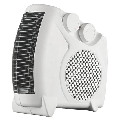 Essentials 2000W Electric Portable Fan Heater White