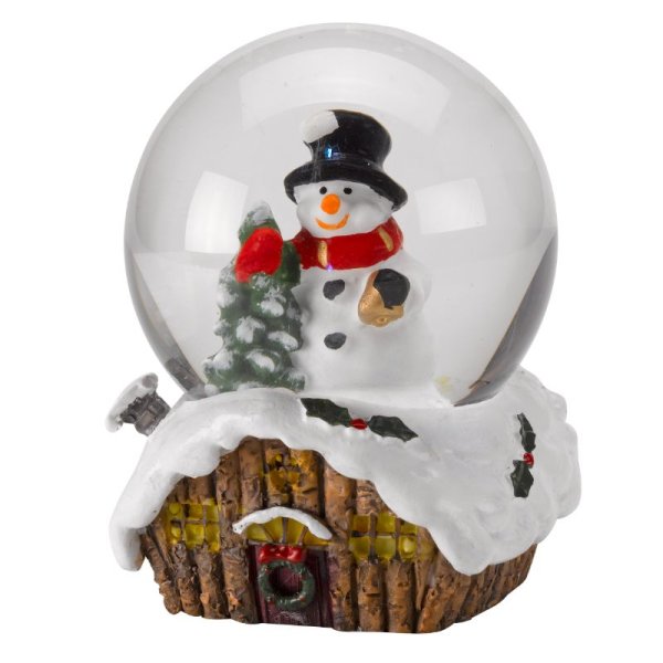 Christmas Cabin Snow Sphere 6cm