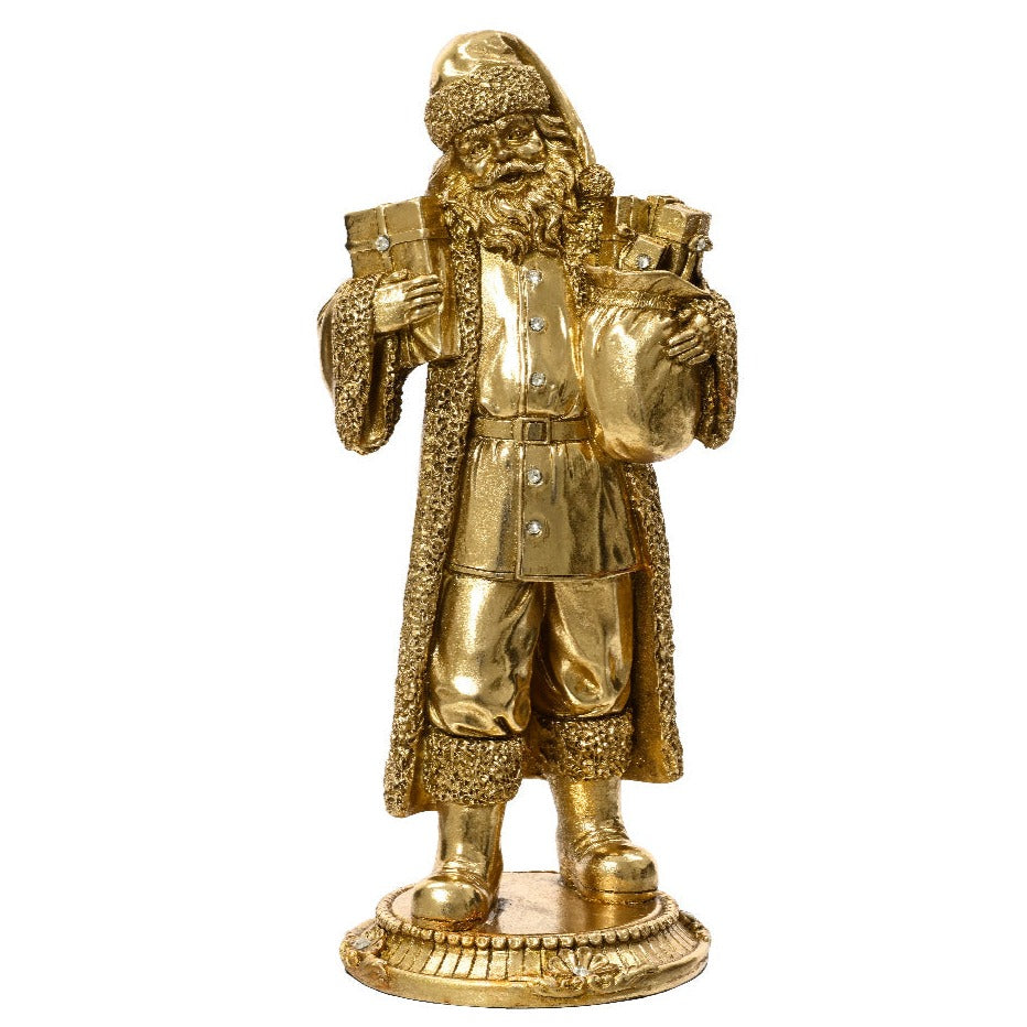 Kaemingk Gold Santa Figure