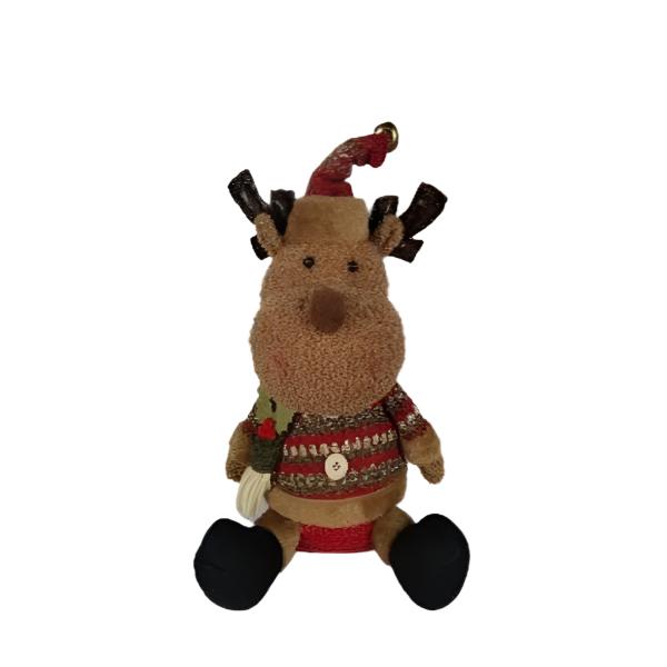 Plush Reindeer with Christmas Jumper 55cm