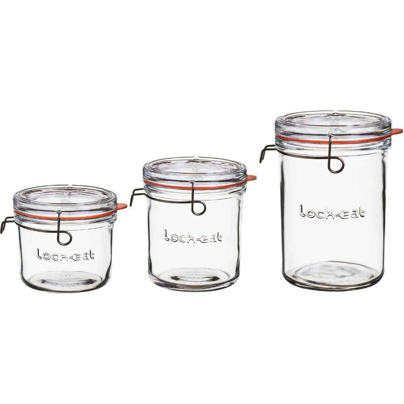 Luigi Bormioli Lock-Eat Frigo Jar Set of 3