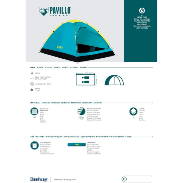 Bestway Pavillo Cooldome 2 Person Tent