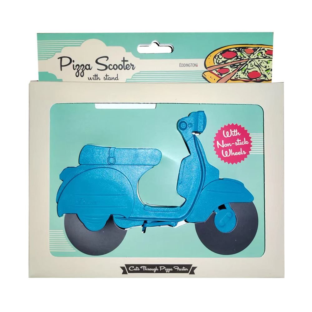 Pizza Cutter Blue Scooter