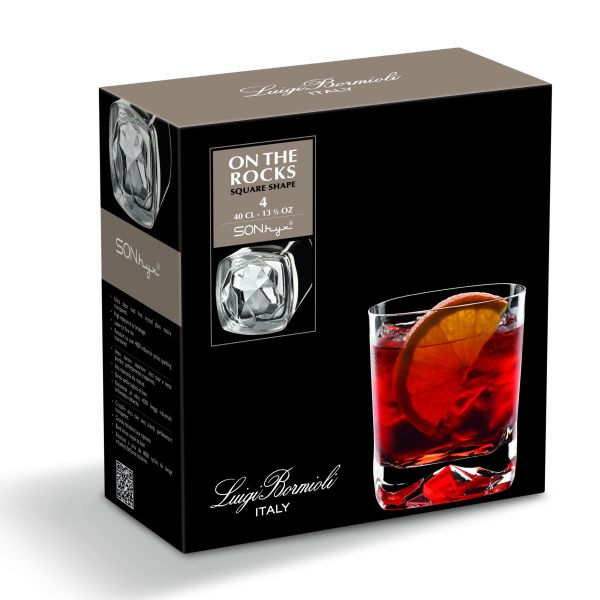 Luigi Bormioli On The Rocks Glass Set of 4