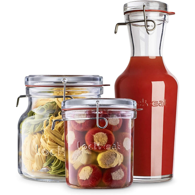 Luigi Bormioli Lock-Eat Jar Set of 3