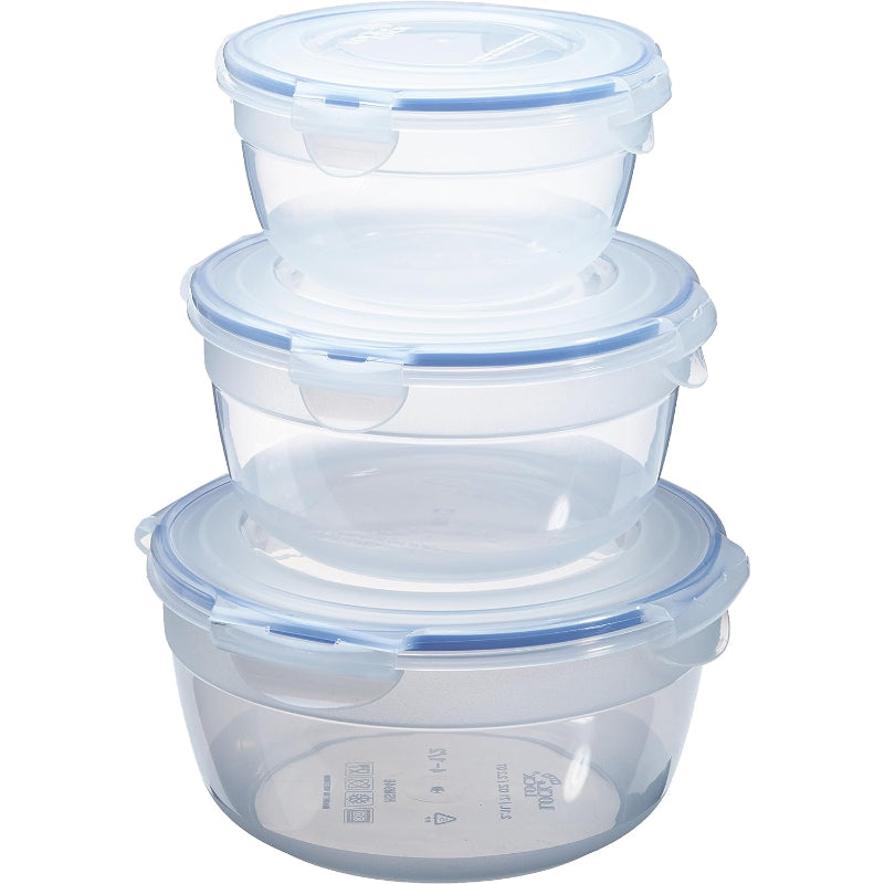 LocknLock Round Food Container Nest of 3