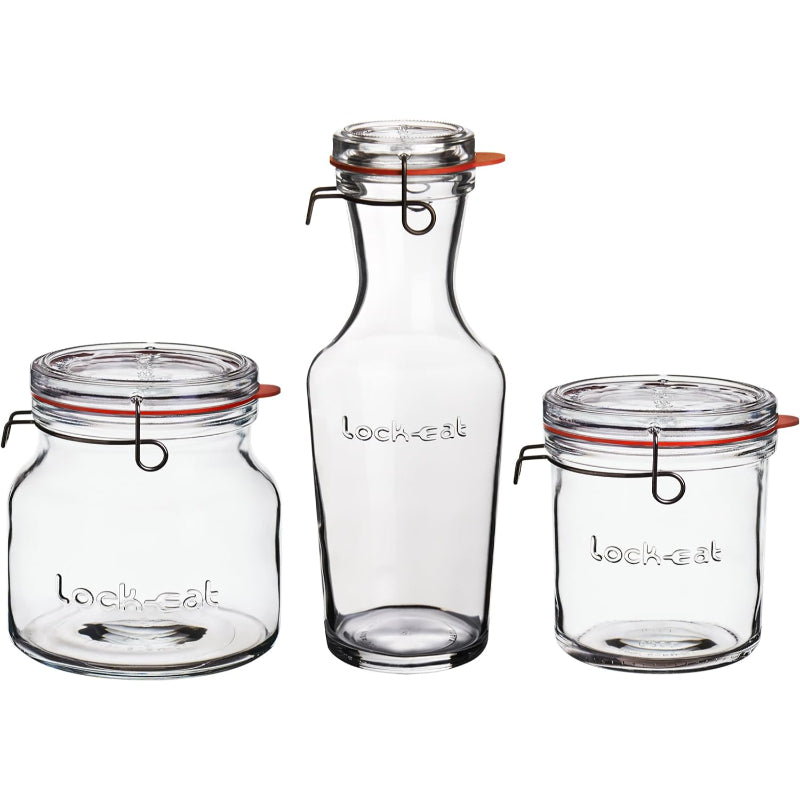 Luigi Bormioli Lock-Eat Jar Set of 3