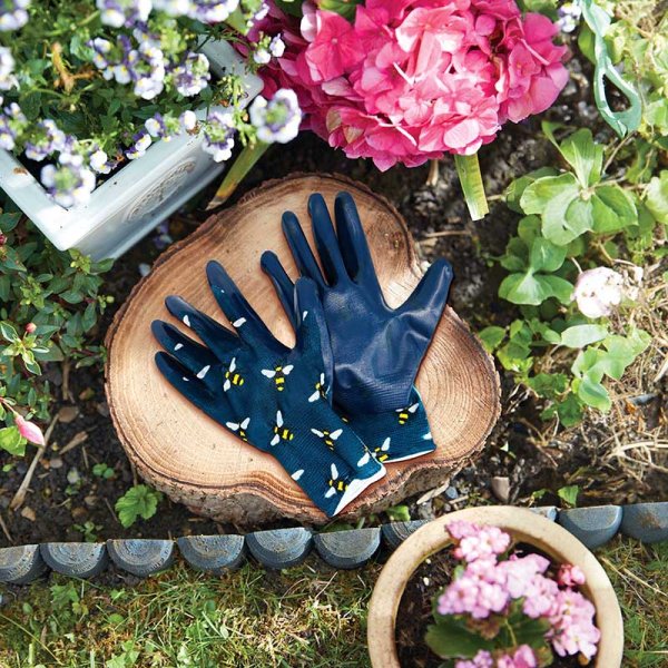 Bees Seed & Weed Garden Gloves - Medium (8)