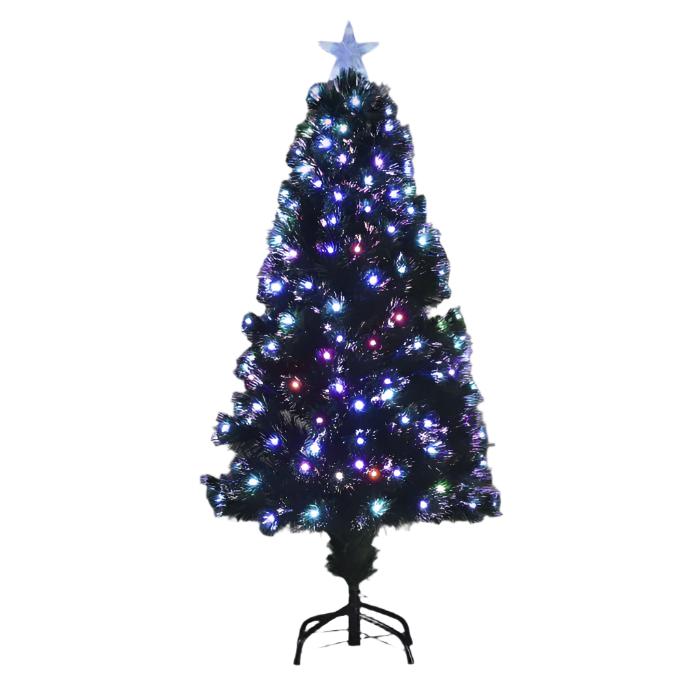 Abbey Christmas Tree Multicoloured Fibre Optic 185 LED 150cm