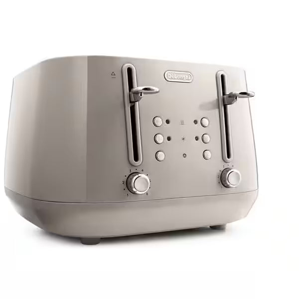 De'Longhi Beige Eclettica 4 Slice Toaster