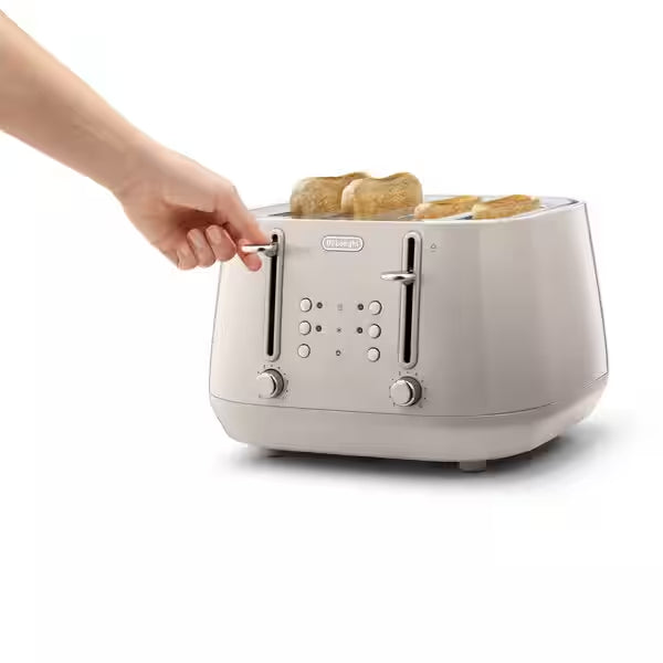 De'Longhi Beige Eclettica 4 Slice Toaster