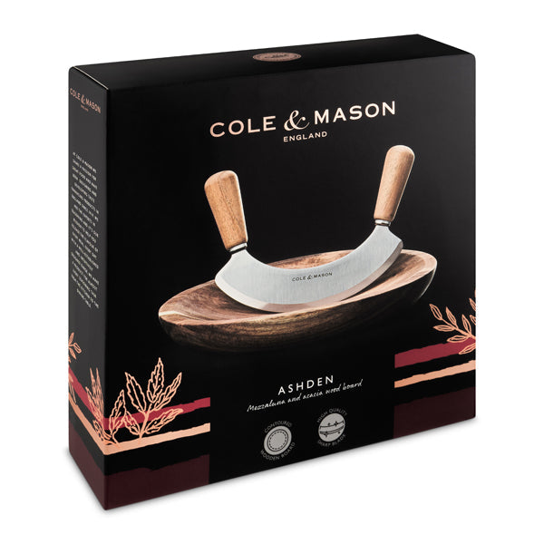 Cole & Mason Ashden Mezzaluna Herb & Chopping Board