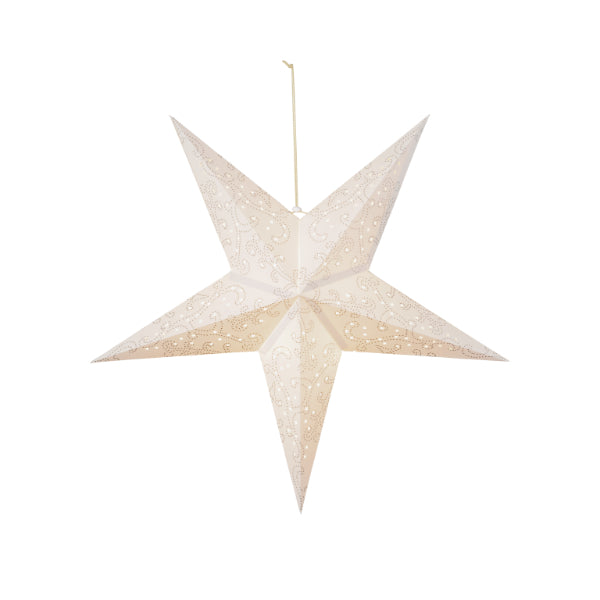 Kaemingk White Paper Christmas LED Star Decoration