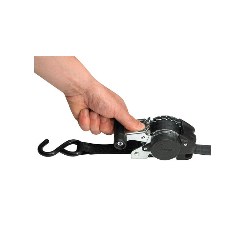 Master Lock Retractable Ratchet Tie-Down S-Hook 3m 2 Piece