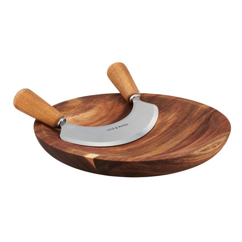 Cole & Mason Ashden Mezzaluna Herb & Chopping Board