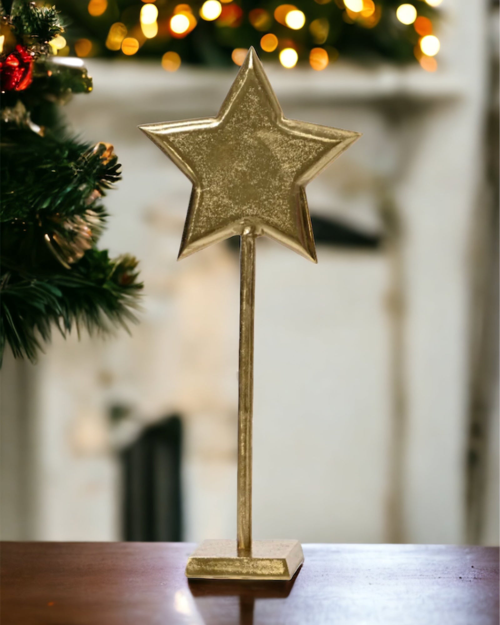 Kaemingk Gold Christmas Tree/Star Decoration 55cm