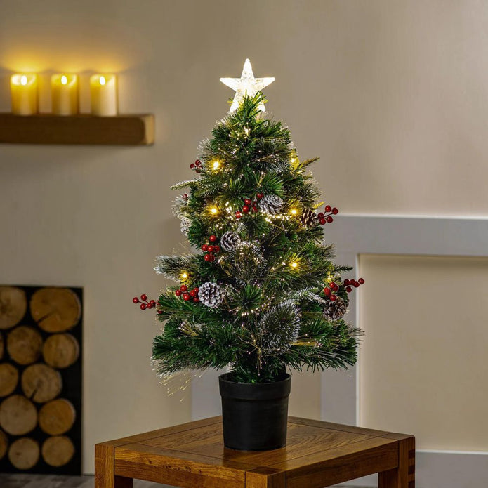 New Jersey Fibre Optic Christmas Tree 80cm