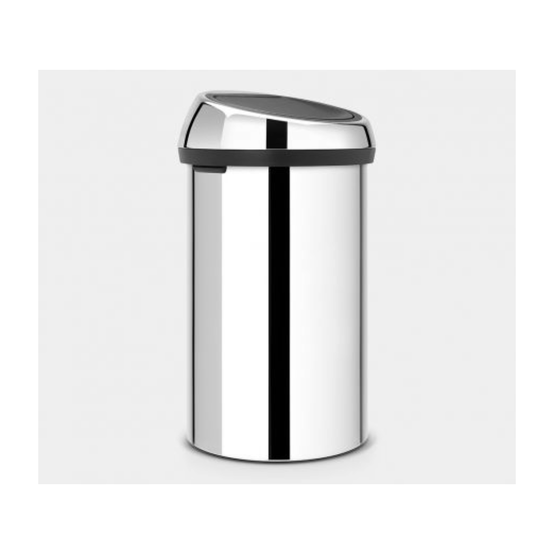 Brabantia TOUCH BIN 60 litre Brilliant Steel