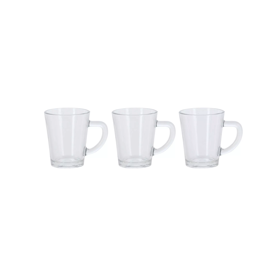 Anilar Glass Espresso Mug Set of 3 - 90ml