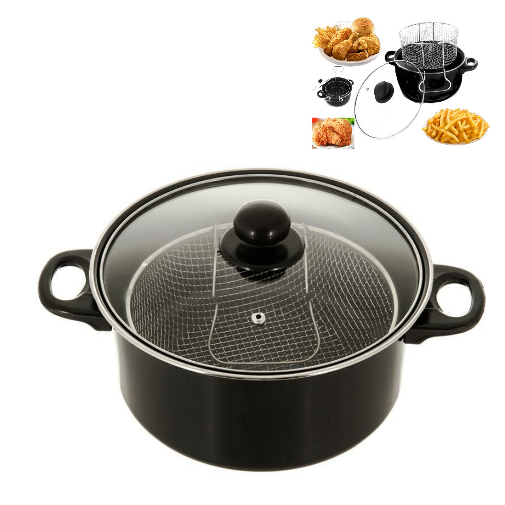 Anilar Non Stick Chip Pan Set 26cm