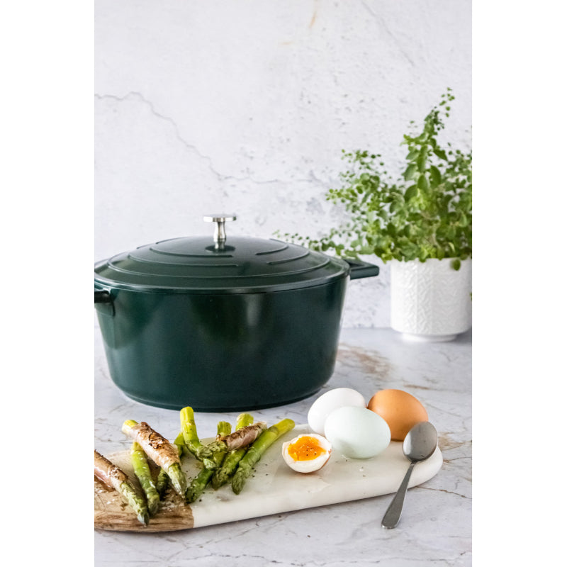 MasterClass Cast Aluminium Casserole Dish 5L Hunter Green