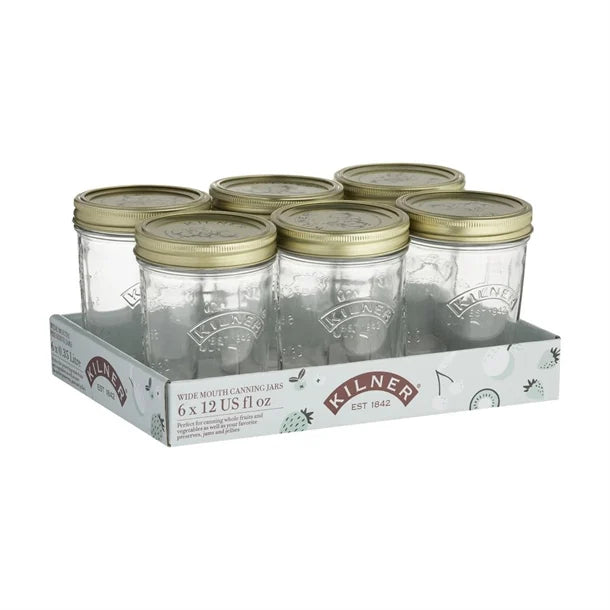 Kilner Tray of 6 350ml Wide Mouth Jars