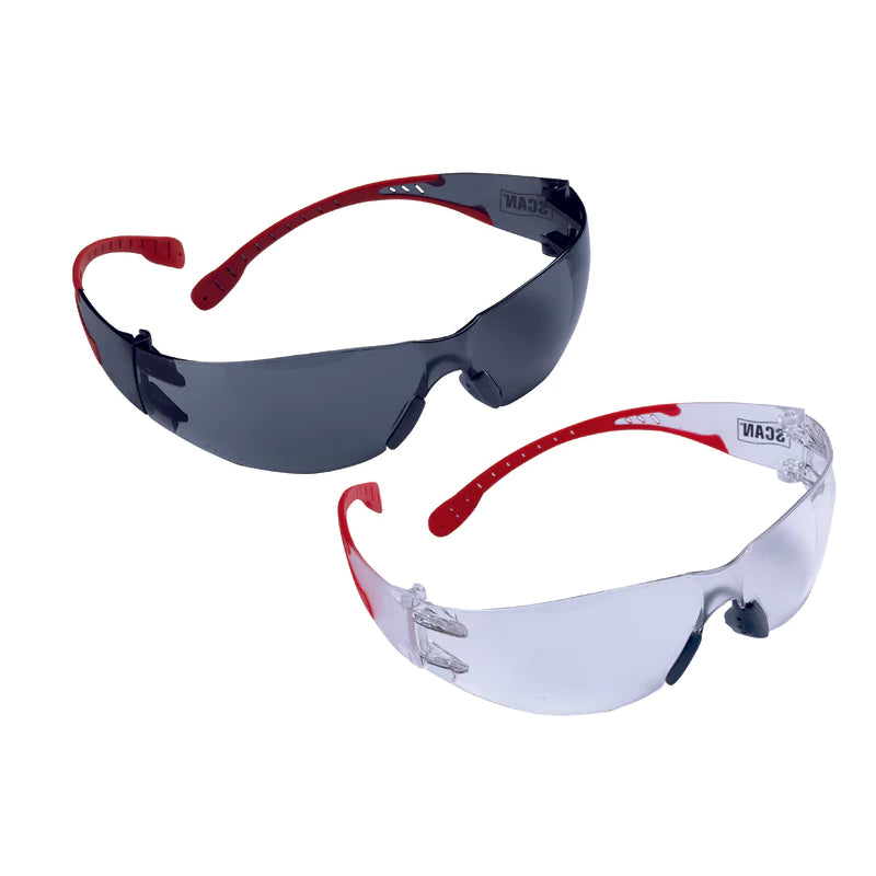 SCAN Flexi Spec Safety Glasses - 2 Pack