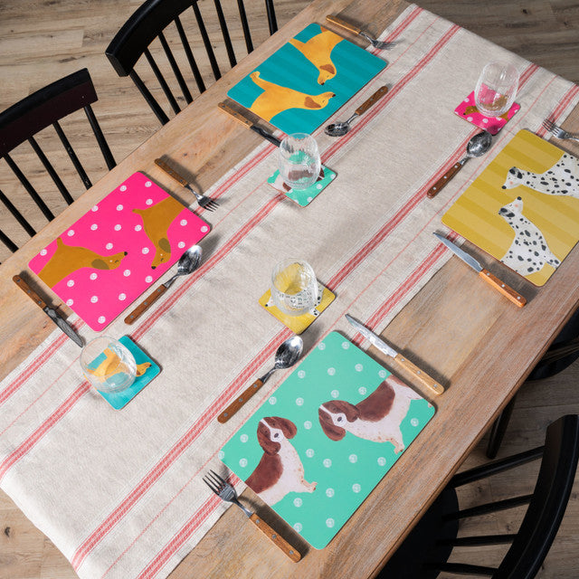 Creative Tops Dog Print Pack of 4 Premium Placemats