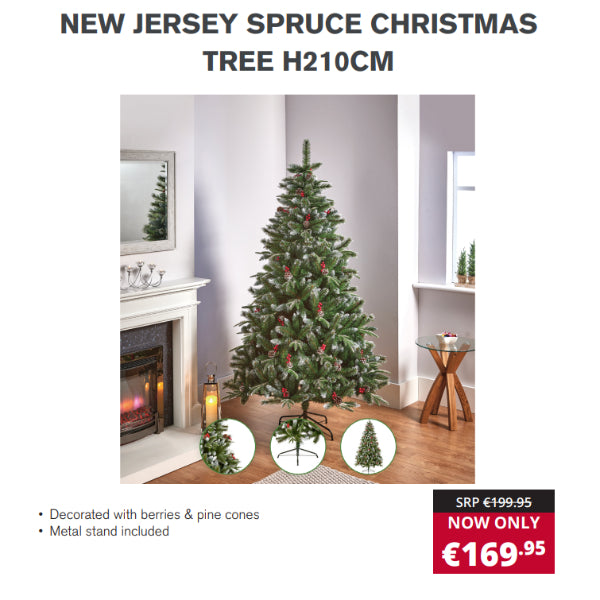 New Jersey Spruce Artificial Christmas Tree 2.1m