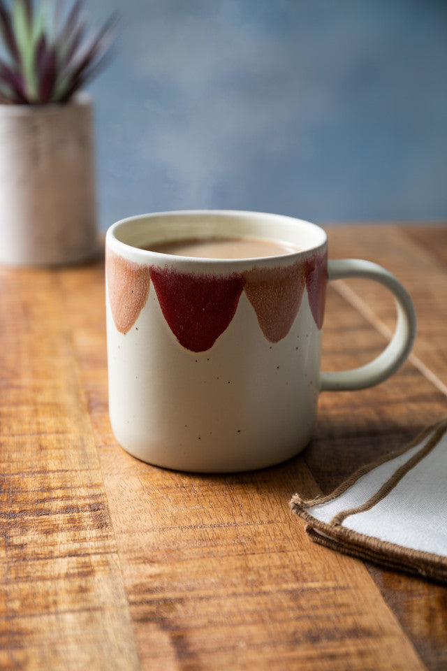 MIKASA SCALLOP PRINT MUG 380ML