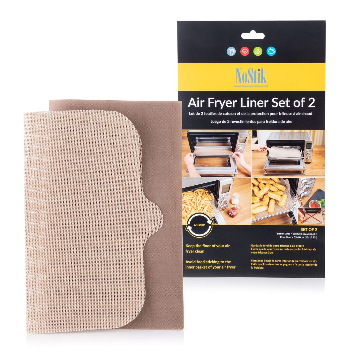 NoStik Air Fryer Liner - Rectangle