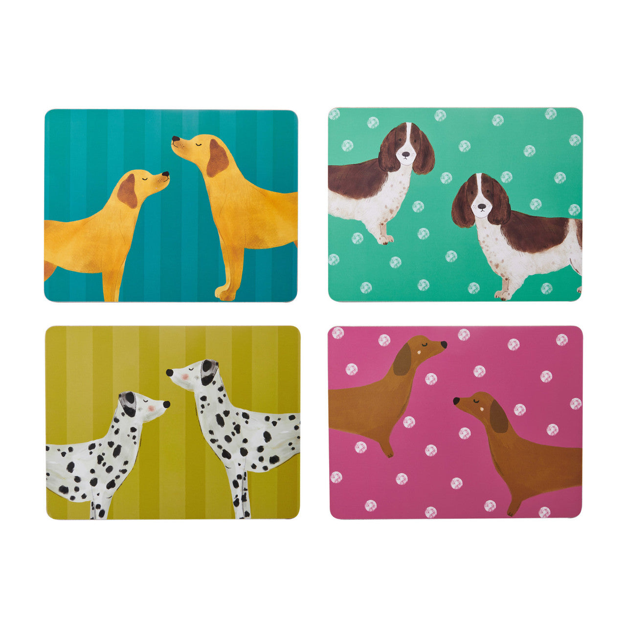 Creative Tops Dog Print Pack of 4 Premium Placemats