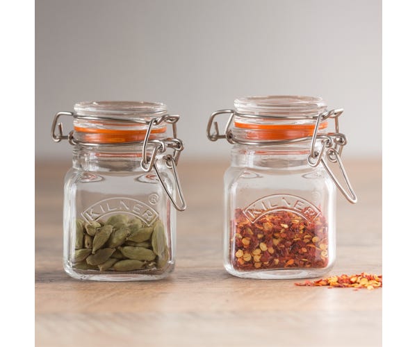 CLIP TOP SQUARE SPICE JAR 70ML